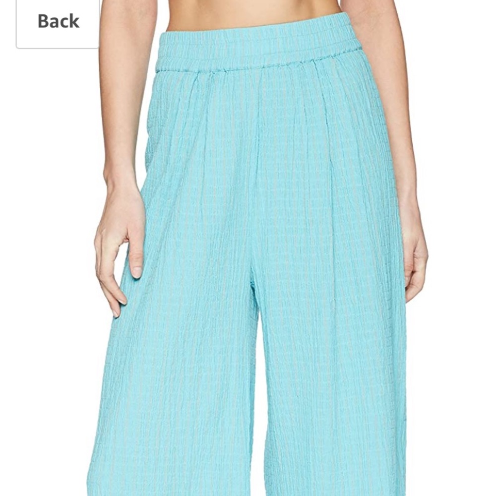 NWT Mara Hoffman Paloma Turqouise Wide Leg Small